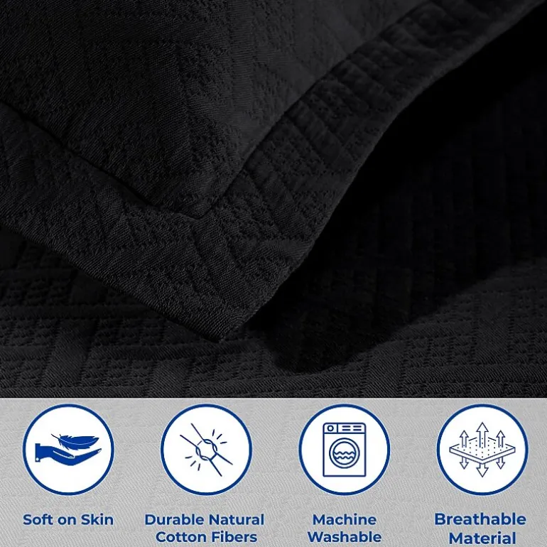 SUPERIOR® Basketweave Matelasse Cotton Woven Jacquard Bedspread
