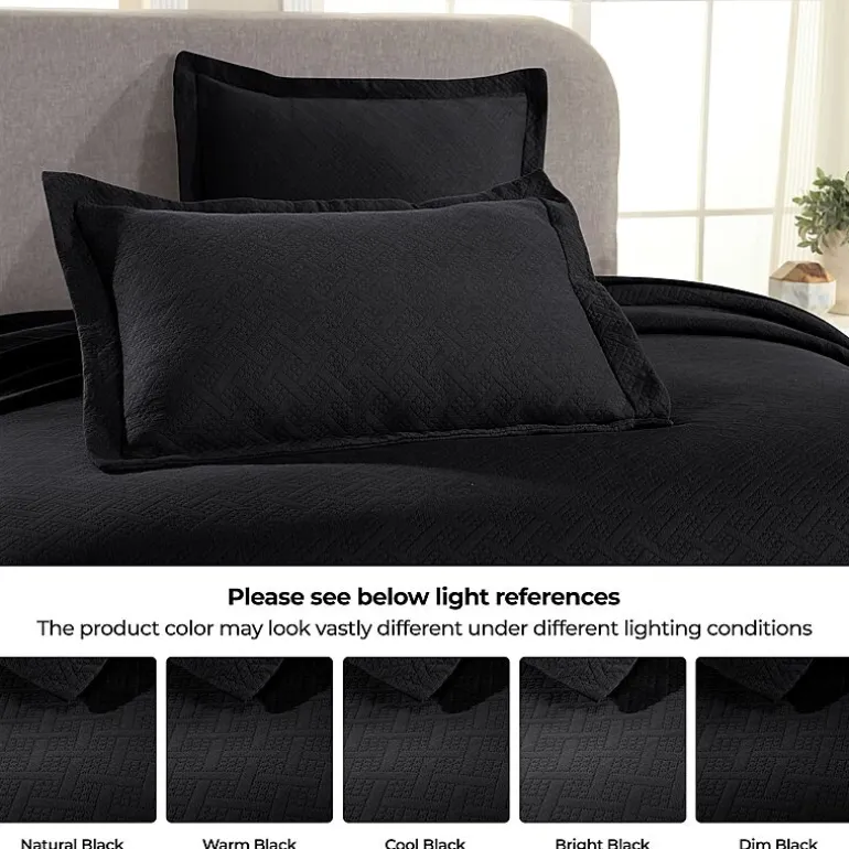 SUPERIOR® Basketweave Matelasse Cotton Woven Jacquard Bedspread