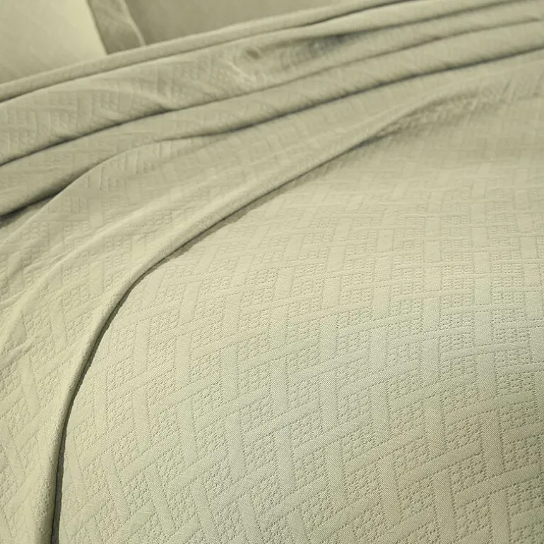 SUPERIOR® Basketweave Matelasse Cotton Woven Jacquard Bedspread