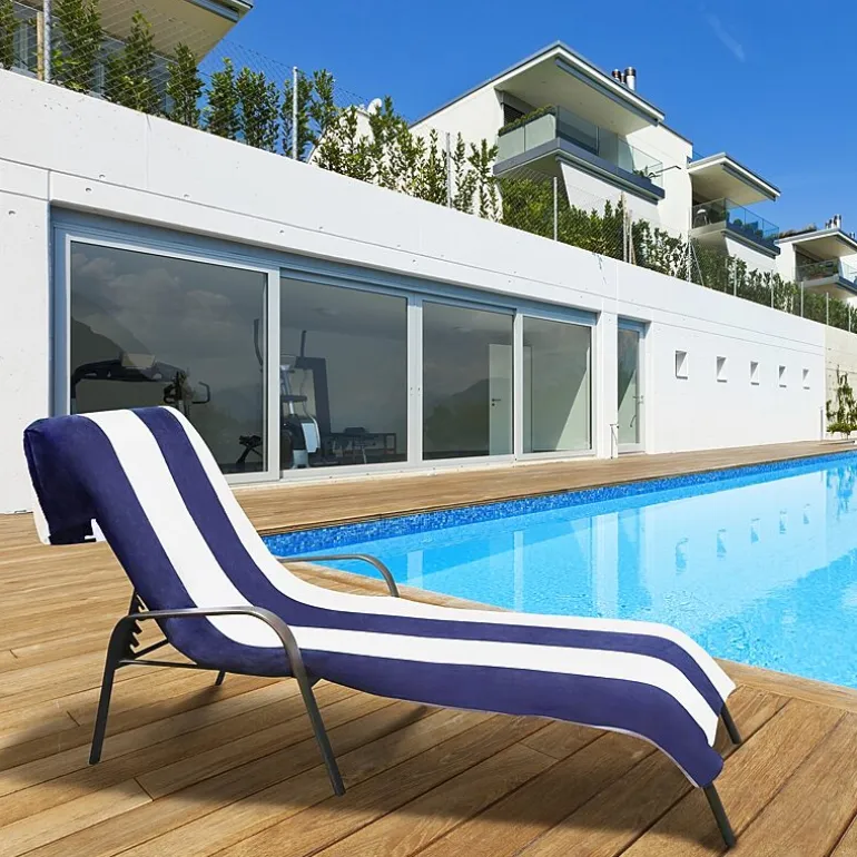 SUPERIOR® Cabana Collection | 100% Cotton Quick Dry Cabana Towel & Lounge Chair Cover
