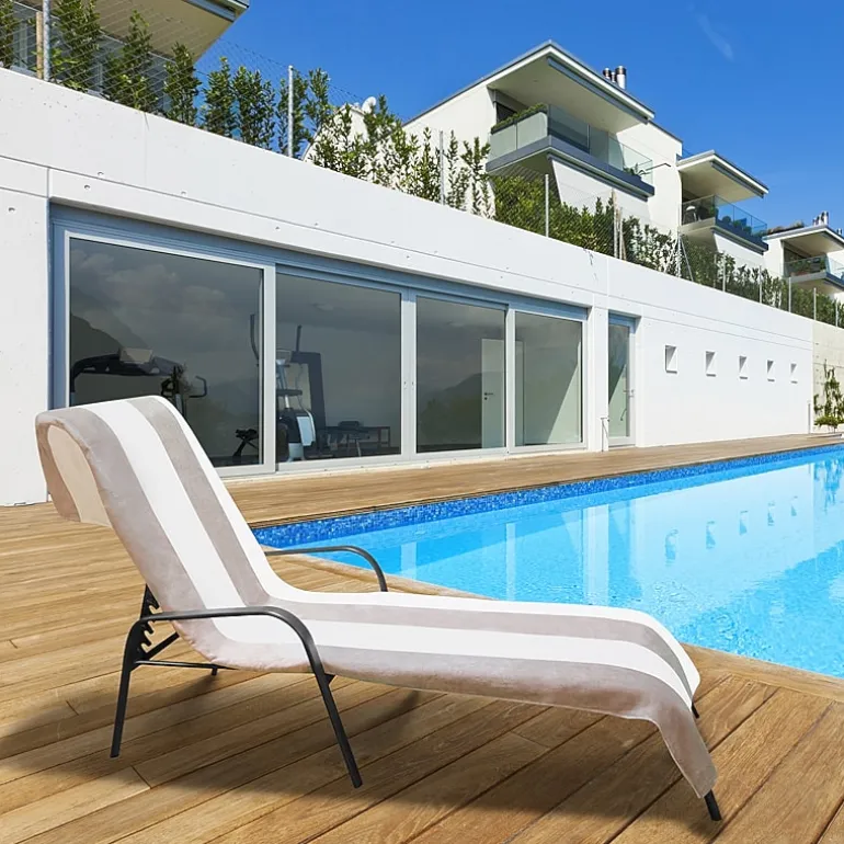 SUPERIOR® Cabana Collection | 100% Cotton Quick Dry Cabana Towel & Lounge Chair Cover