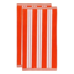 SUPERIOR® Cabana Collection |100% Cotton Quick Dry 2 Piece Beach Towel Set