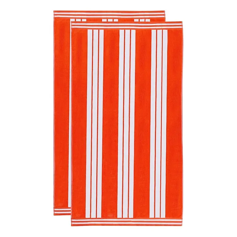 SUPERIOR® Cabana Collection |100% Cotton Quick Dry 2 Piece Beach Towel Set
