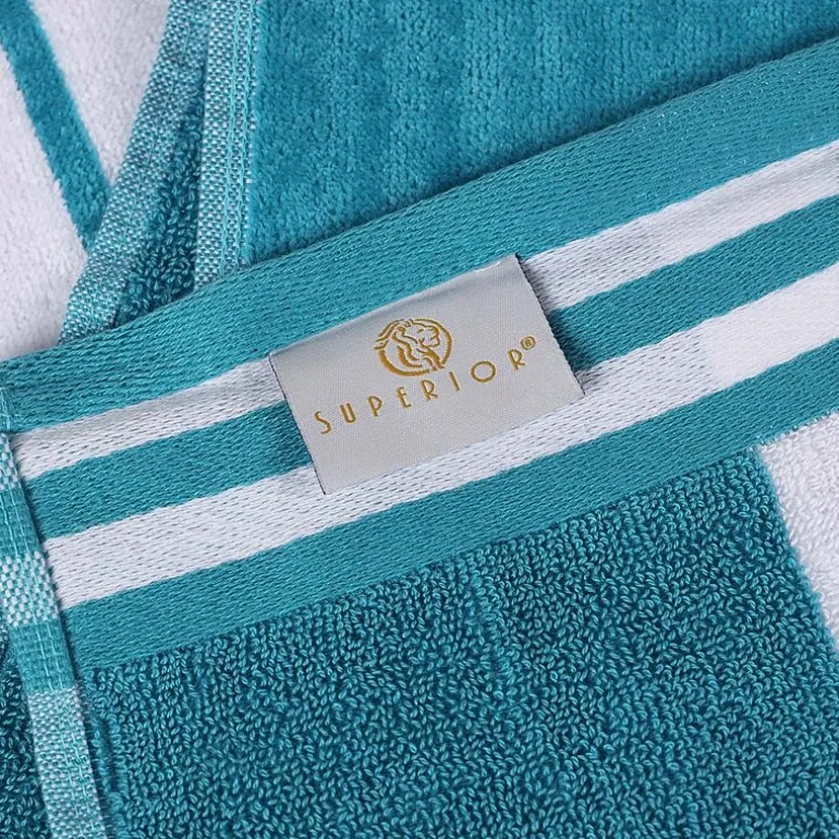 SUPERIOR® Cabana Collection |100% Cotton Quick Dry 2 Piece Beach Towel Set