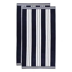 SUPERIOR® Cabana Collection |100% Cotton Quick Dry 2 Piece Beach Towel Set