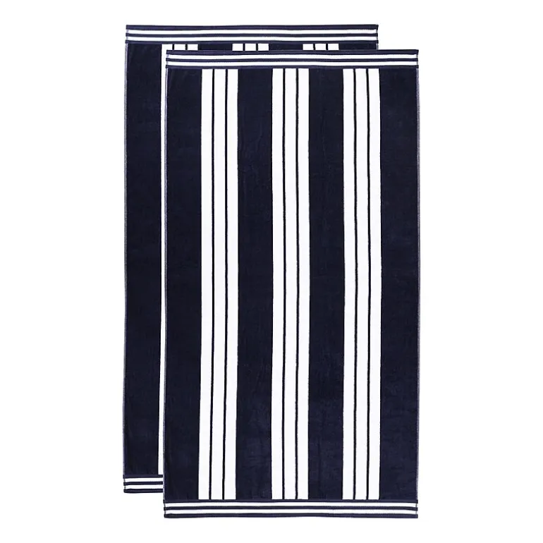 SUPERIOR® Cabana Collection |100% Cotton Quick Dry 2 Piece Beach Towel Set