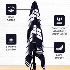 SUPERIOR® Cabana Collection | 100% Cotton Quick Dry Beach Towel