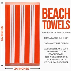 SUPERIOR® Cabana Collection | 100% Cotton Quick Dry Beach Towel