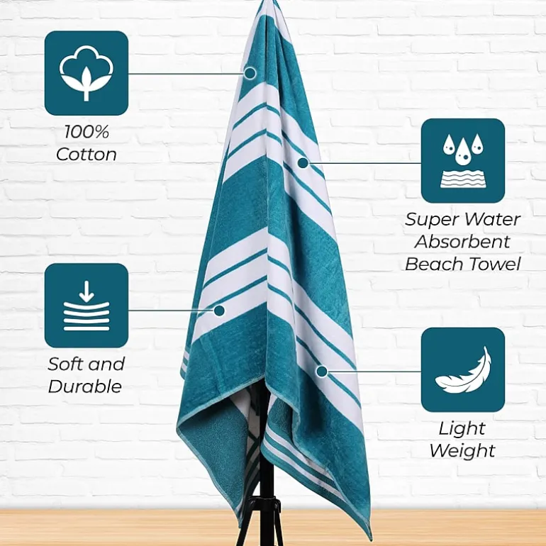 SUPERIOR® Cabana Collection | 100% Cotton Quick Dry Beach Towel