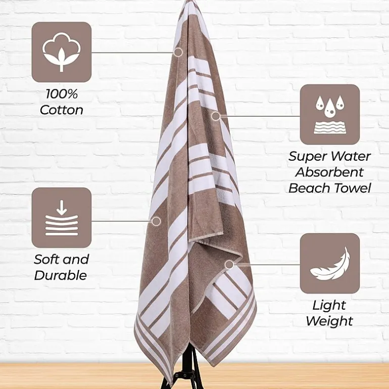 SUPERIOR® Cabana Collection | 100% Cotton Quick Dry Beach Towel