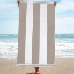 SUPERIOR® Cabana Stripe Oversized Quick Dry Beach Towel
