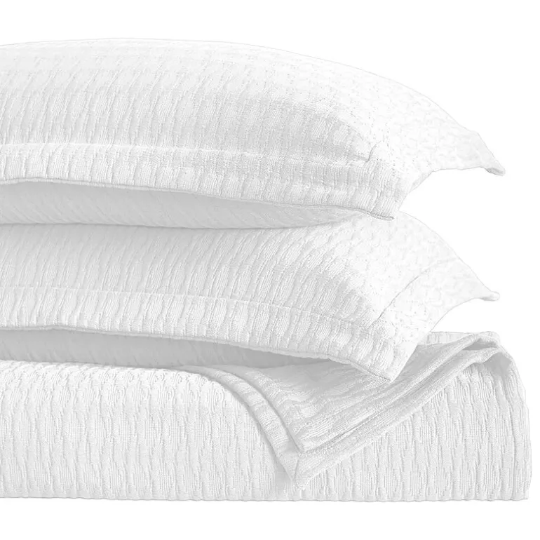 SUPERIOR® Calvert Cotton Lattice Geometric Jacquard Bedspread