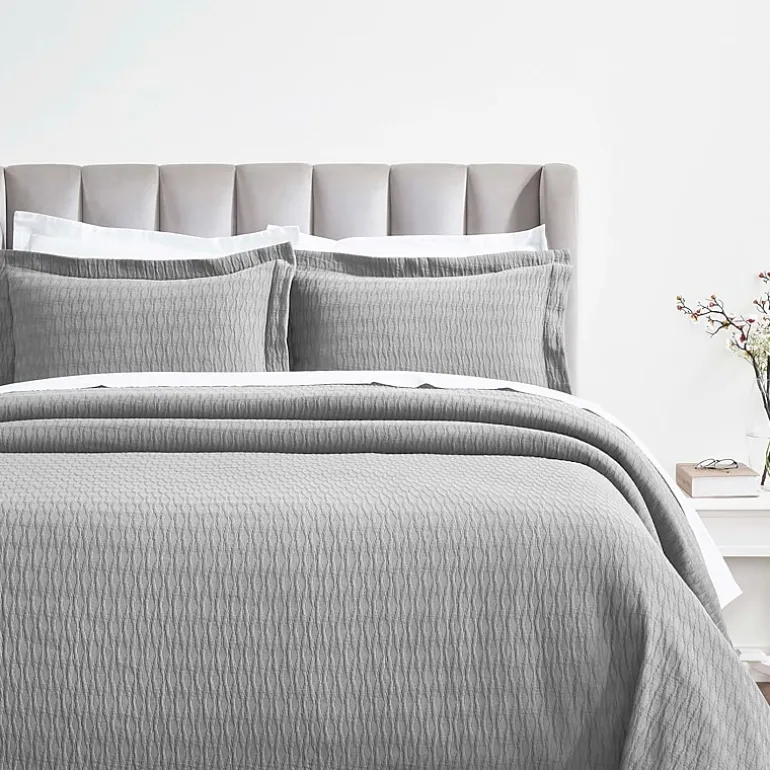 SUPERIOR® Calvert Cotton Lattice Geometric Jacquard Bedspread