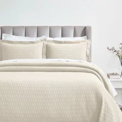 SUPERIOR® Calvert Cotton Lattice Geometric Jacquard Bedspread