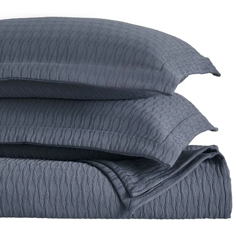 SUPERIOR® Calvert Cotton Lattice Geometric Jacquard Bedspread