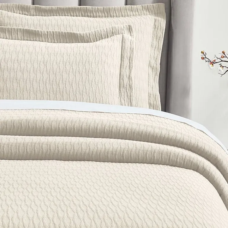 SUPERIOR® Calvert Cotton Lattice Geometric Jacquard Bedspread