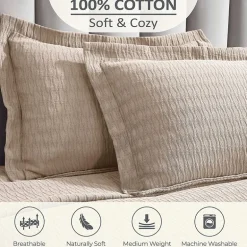 SUPERIOR® Calvert Cotton Lattice Geometric Jacquard Bedspread