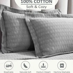 SUPERIOR® Calvert Cotton Lattice Geometric Jacquard Bedspread