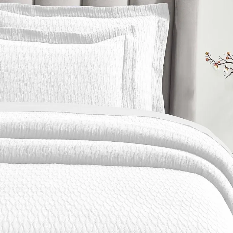 SUPERIOR® Calvert Cotton Lattice Geometric Jacquard Bedspread