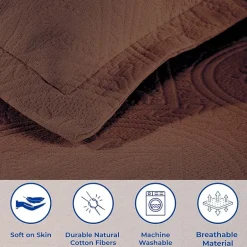 SUPERIOR® Celtic Circle Textured Woven Jacquard Bedspread with Shams