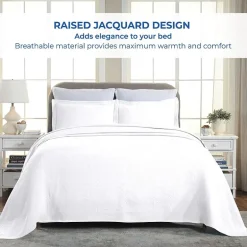 SUPERIOR® Celtic Circle Textured Woven Jacquard Bedspread with Shams