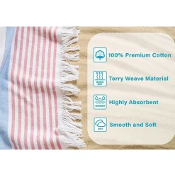 SUPERIOR® Costal Collection | 100% Cotton Quick Dry Beach Towel