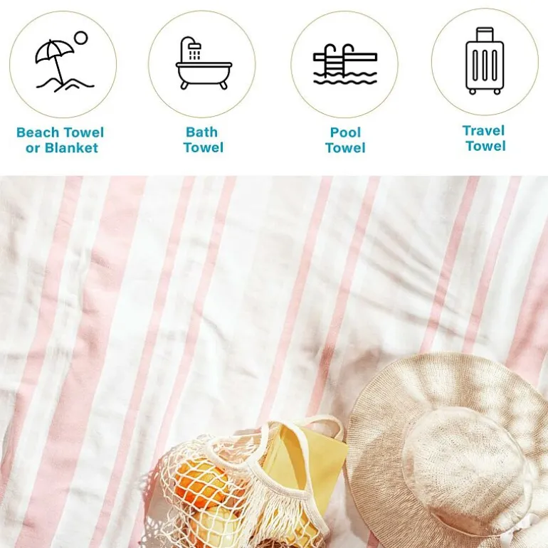 SUPERIOR® Costal Collection | 100% Cotton Quick Dry Beach Towel