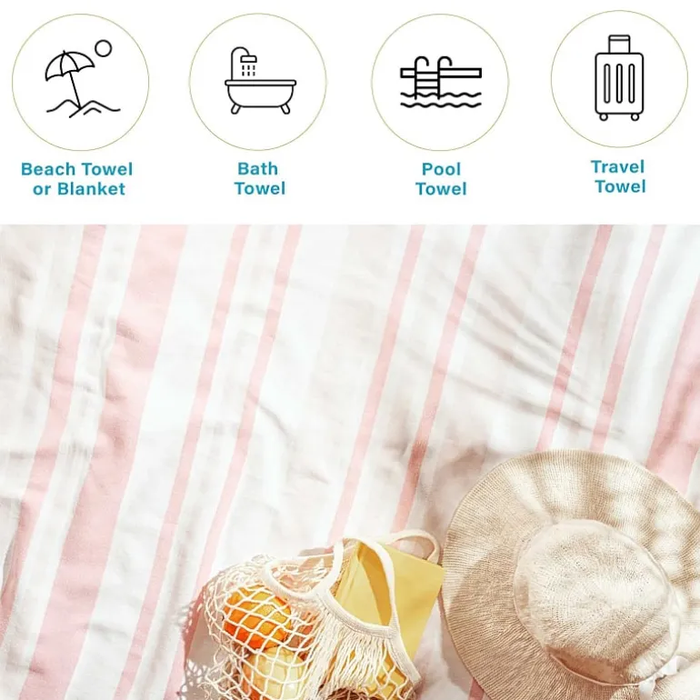 SUPERIOR® Costal Collection | 100% Cotton Quick Dry Beach Towel