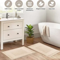 SUPERIOR® Cotton 2-Pc Bath Mat