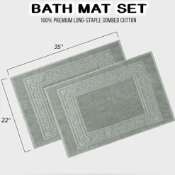 SUPERIOR® Cotton 2-Pc Bath Mat