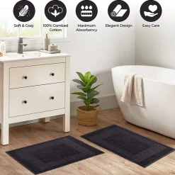 SUPERIOR® Cotton 2-Pc Bath Mat