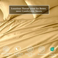 SUPERIOR® Egyptian Cotton Classic Soft 650tc Deep Pocket Sheet Set