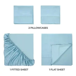 SUPERIOR® Egyptian Cotton Durable Soft 400tc Deep Pocket Sheet Set