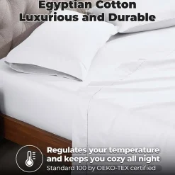 SUPERIOR® Egyptian Cotton Durable Soft 400tc Deep Pocket Sheet Set