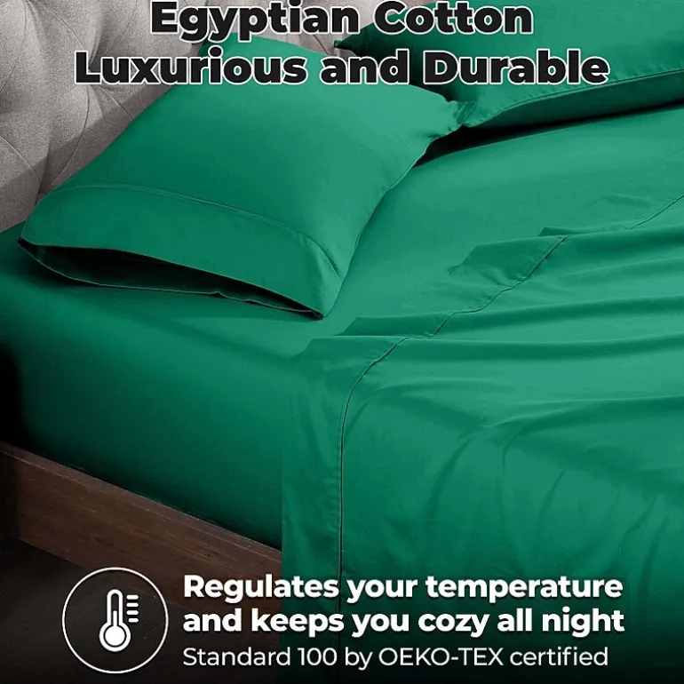 SUPERIOR® Egyptian Cotton Durable Soft 400tc Deep Pocket Sheet Set