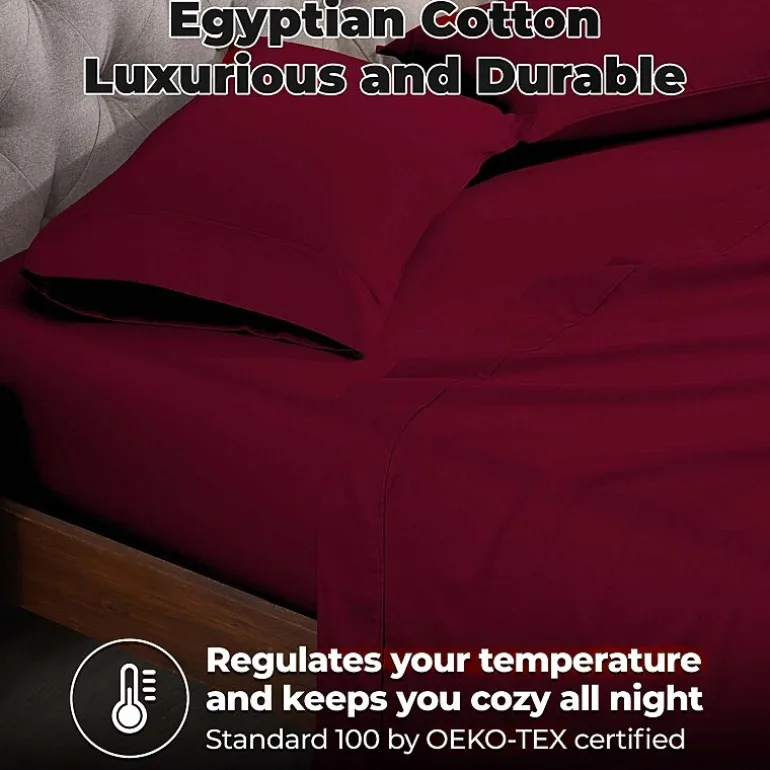 SUPERIOR® Egyptian Cotton Durable Soft 400tc Deep Pocket Sheet Set
