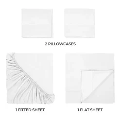 SUPERIOR® Egyptian Cotton Durable Soft 400tc Deep Pocket Sheet Set