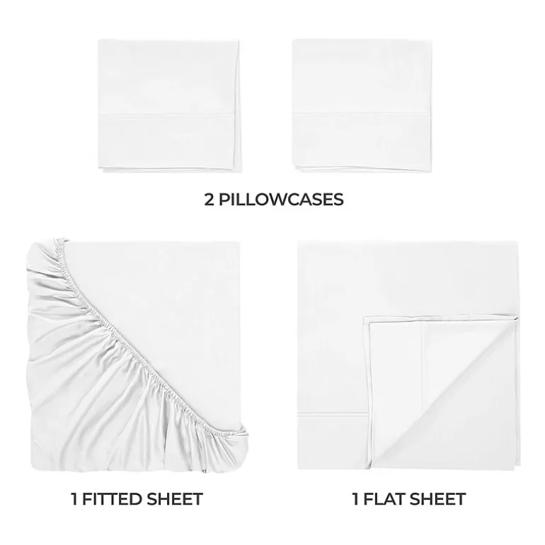 SUPERIOR® Egyptian Cotton Durable Soft 400tc Deep Pocket Sheet Set