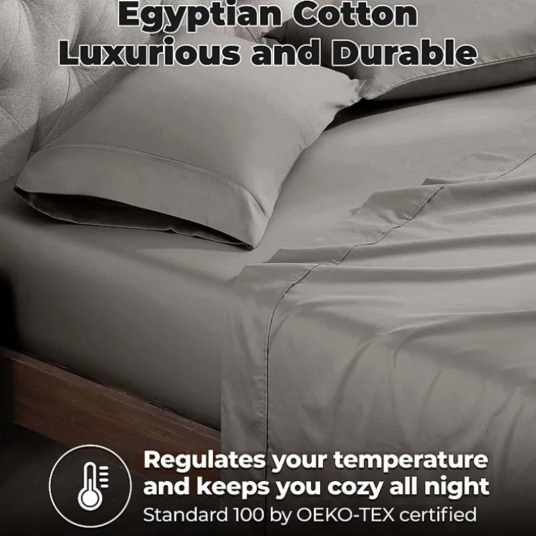 SUPERIOR® Egyptian Cotton Durable Soft 400tc Deep Pocket Sheet Set