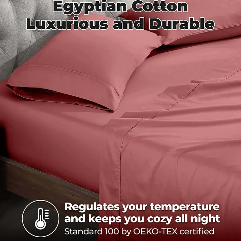SUPERIOR® Egyptian Cotton Durable Soft 400tc Deep Pocket Sheet Set