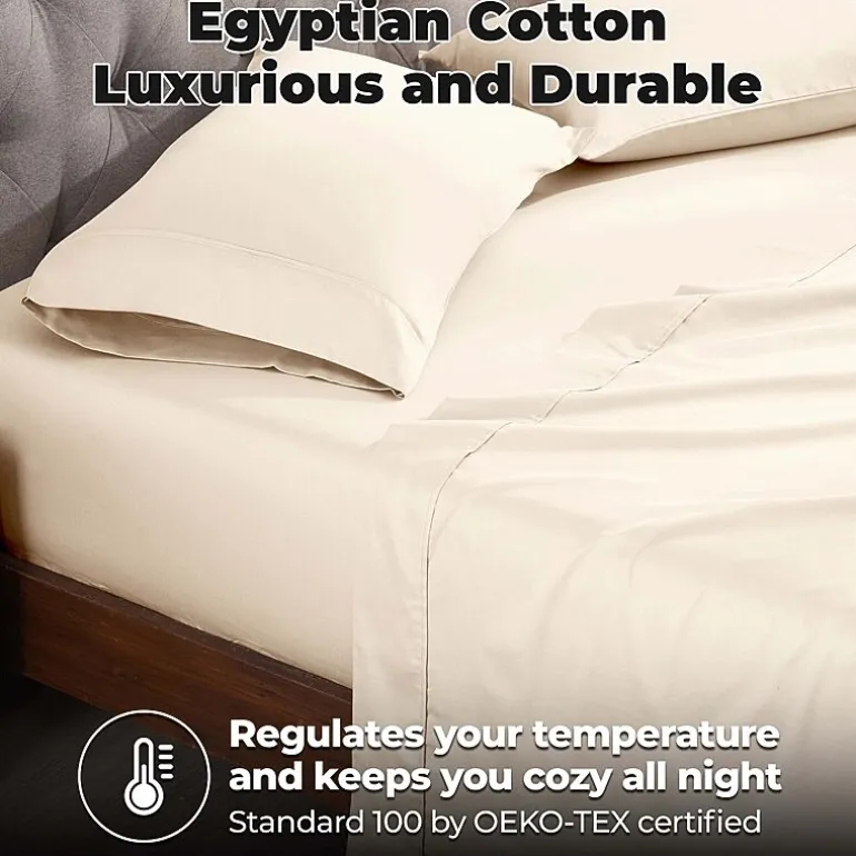 SUPERIOR® Egyptian Cotton Durable Soft 400tc Deep Pocket Sheet Set