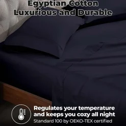 SUPERIOR® Egyptian Cotton Durable Soft 400tc Deep Pocket Sheet Set