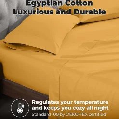 SUPERIOR® Egyptian Cotton Durable Soft 400tc Deep Pocket Sheet Set