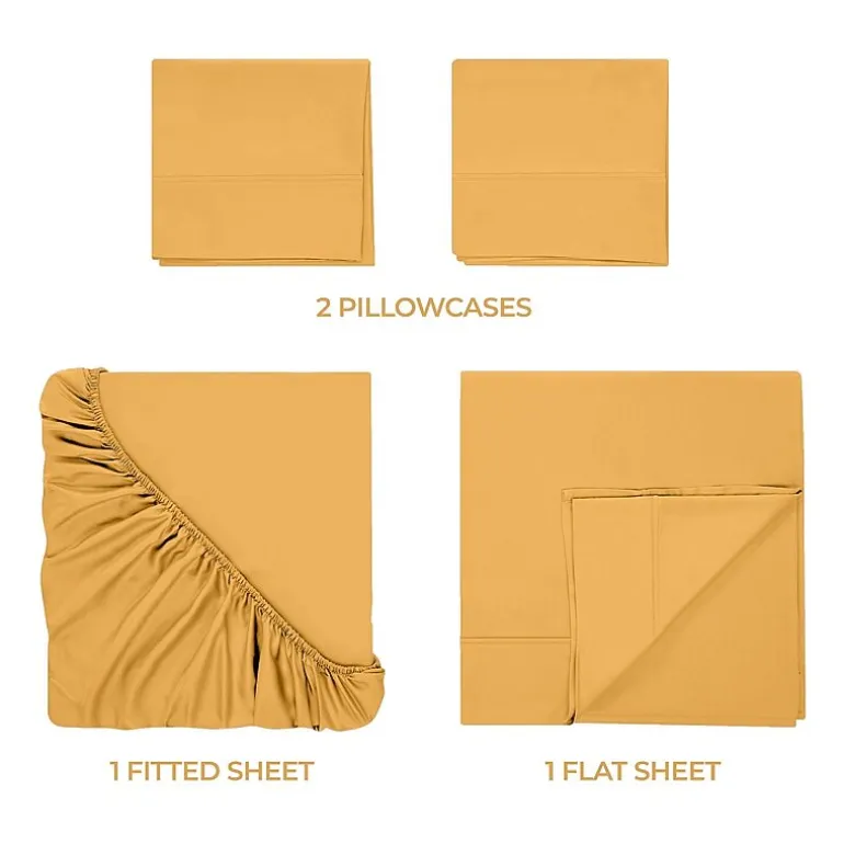 SUPERIOR® Egyptian Cotton Durable Soft 400tc Deep Pocket Sheet Set