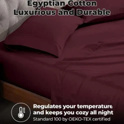 SUPERIOR® Egyptian Cotton Durable Soft 400tc Deep Pocket Sheet Set
