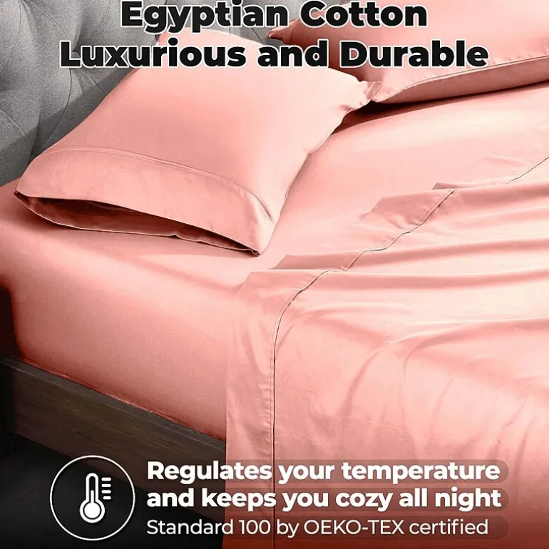 SUPERIOR® Egyptian Cotton Luxury Sateen 700tc Deep Pocket Sheet Set