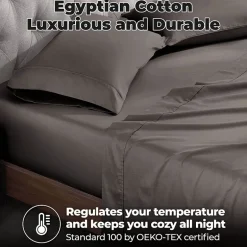 SUPERIOR® Egyptian Cotton Luxury Sateen 700tc Deep Pocket Sheet Set
