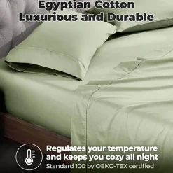 SUPERIOR® Egyptian Cotton Luxury Sateen 700tc Deep Pocket Sheet Set