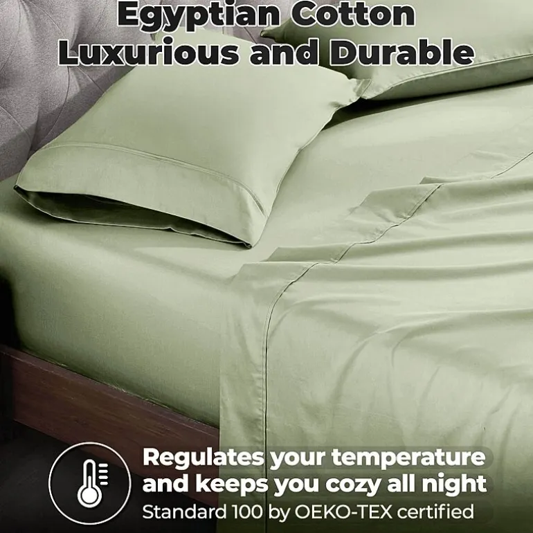 SUPERIOR® Egyptian Cotton Luxury Sateen 700tc Deep Pocket Sheet Set