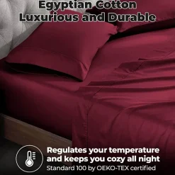 SUPERIOR® Egyptian Cotton Luxury Sateen 700tc Deep Pocket Sheet Set